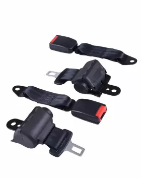 Yescom 04gsb002belt06 2 Pcs Universal Retractable Golf Cart Seat Lap Belts For Ezgo/yamaha/club Car
