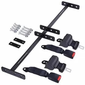 Yessources Ys-gsb-04-001-2 2 Retractable Golf Cart Seat Belts And Bracket Kit For Ezgo Yamaha Club Car