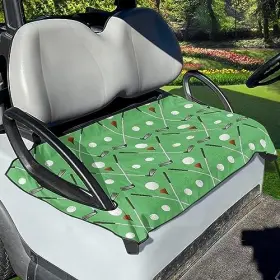 Yewattles Yew-4762cz47-1-27 Universal Personalized Golf Cart Seat Cover Summer Outdoor Green