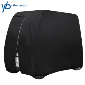 Yibei-tech Yi106736t Waterproof Golf Cart Black Storage Cover 4 Passenger For Ez Go Club Car Yamaha