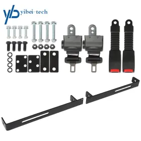 Yibei-tech Yi177674t Retractable Belts Kit With Bracket Fit For Ezgo Yamaha Golf Club Car 2 Passenger