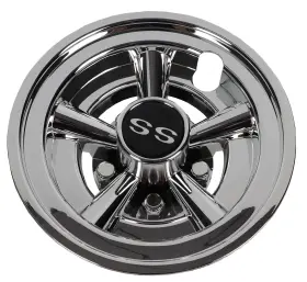 Yida 782337254560 Yamaha Golf Cart Wheel Covers Set Of 4 Silver Fits Ez-go Club Car