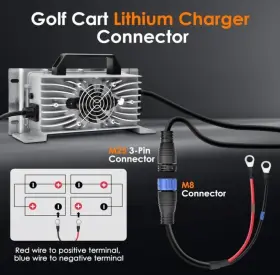 Yileide 711181781861 58.4v20a Golf Cart Lithium Battery Charger On-board With Ot M8 14-8 Terminals
