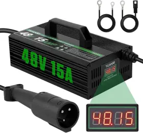 Yuanri 445017418401 Golf Cart Charger 48 Volt Club Car 15 Amp Battery