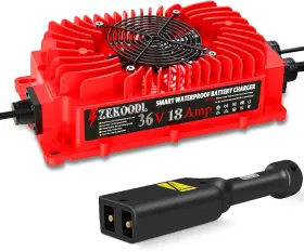 Zekoodl 726084260115 18 Amp 36 Volt Golf Cart Battery Charger For Ezgo Txt With D Style Plug Smart Tr