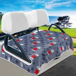 Yokyhom Golf Cart Seat Cover Gray Dog Footprints Microfiber Ezgo Club Car 51x31. Fixed Price $30.66.