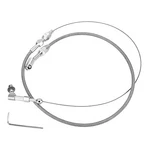 24" Stainless Braided Throttle Cable Kit, Adjustable Accelerator Cables With. Fixed Price $16.19.
