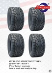 Steeleng Golf Cart 22"x10"-10" Dot Street Tires (set Of 4). Fixed Price $309.00.