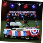 4th Of July Lighted Golf Cart Car Parade 250 Anniversary Decorations. Fixed Price $45.67.
