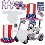 Movinpe 4th Of July Golf Cart Decoration Kit For Parade Patriotic Car. Fixed Price $64.65.