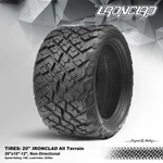 Steeleng Golf Cart 20"x10"-12" 'ironclad' Hybrid All Terrain Tires Set Of 4. Fixed Price $279.00.