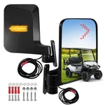 2 Pcs Golf Cart Side Mirrors With Turn Signals, 7.1" 5.3" Hd Rearview Mir. Fixed Price $58.88.