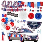 250th Anniversary Parade Car Decorations Kit 4th Of July Patriotic 250 Year. Fixed Price $57.22.